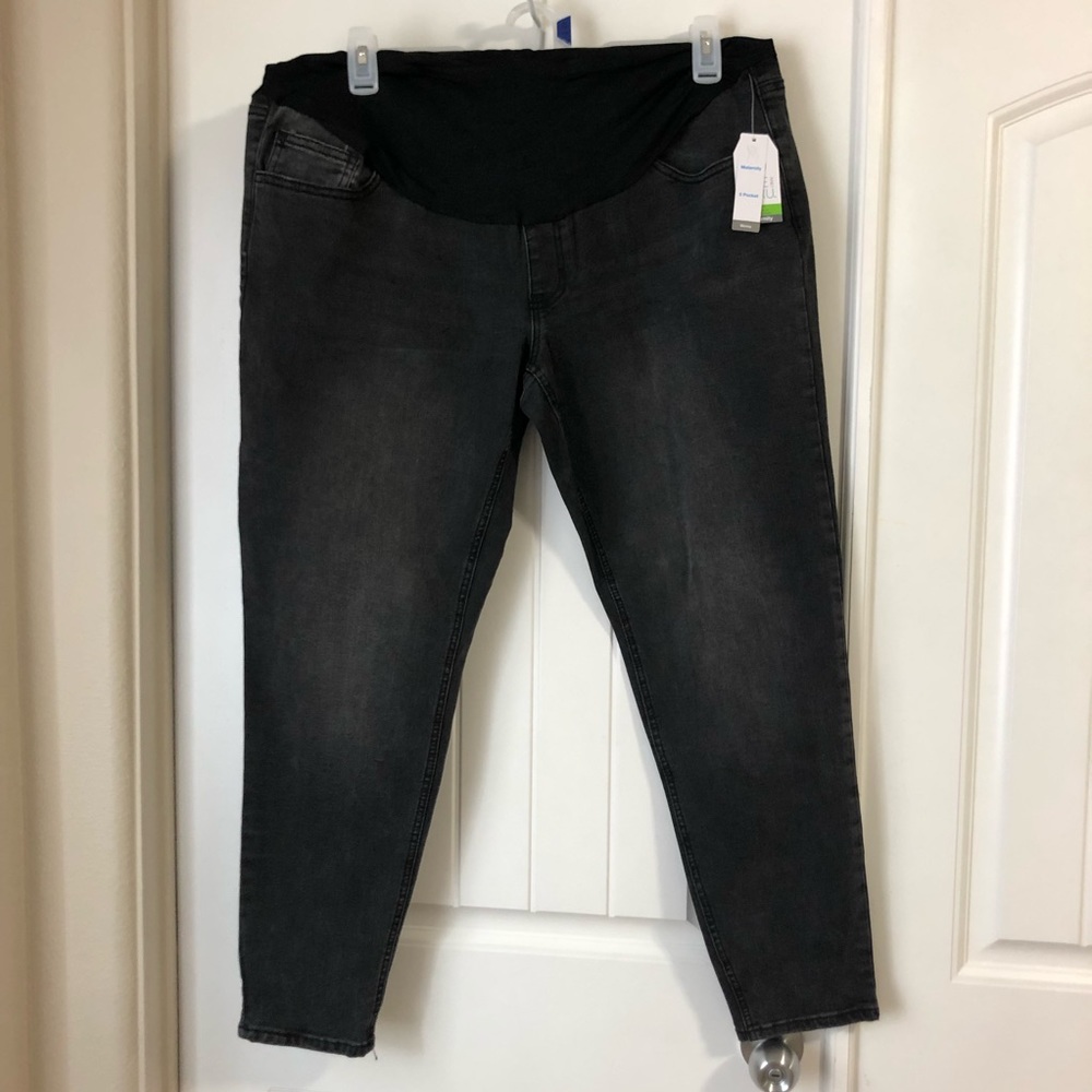 Womens Black Maternity Skinny Jeans